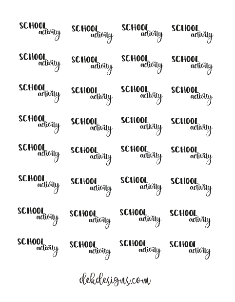 School Scripts - DEK Designs