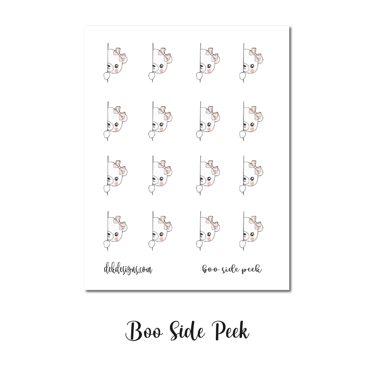 Boo - Side Peek | DEK Designs