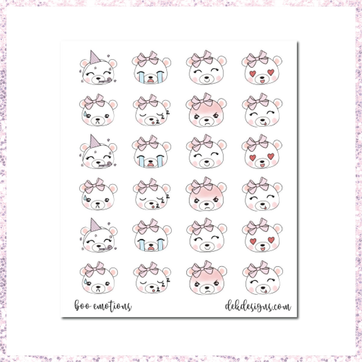 Boo Bear Emotions DEK Designs boo-bear-emotions-dek-designs