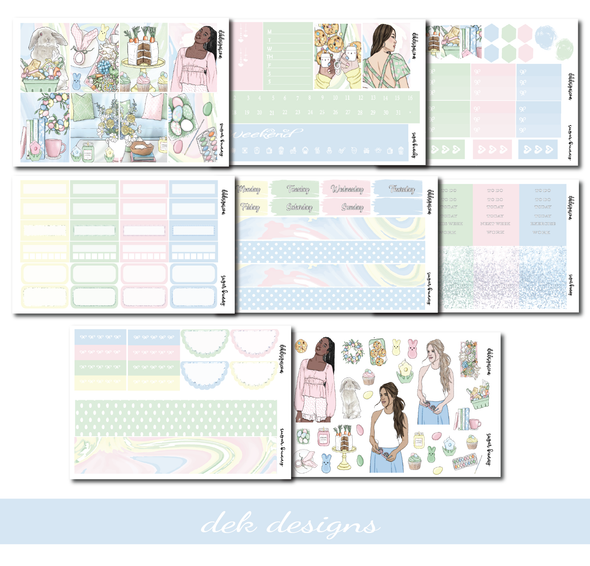 Sugar Bunny -  Weekly Kit - Foil - DEK Designs