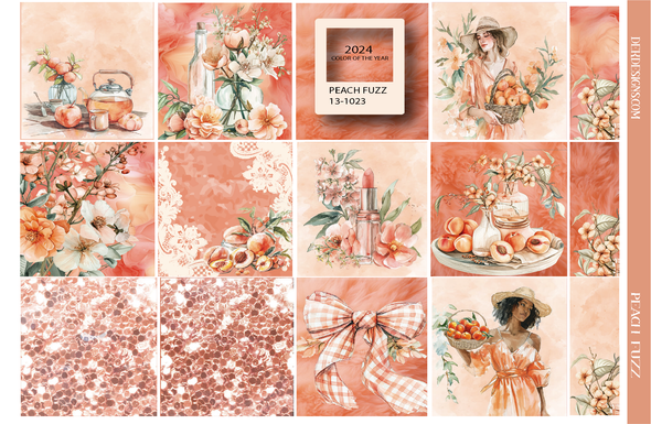 Peach Fuzz - Hobo/Journal Kit - DEK Designs