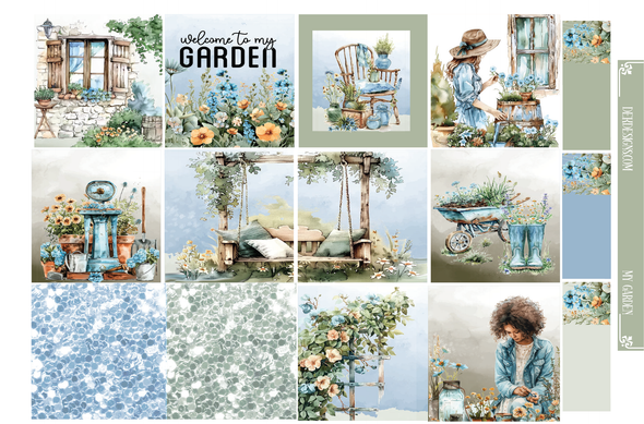My Garden - Hobo/Journal Kit - DEK Designs