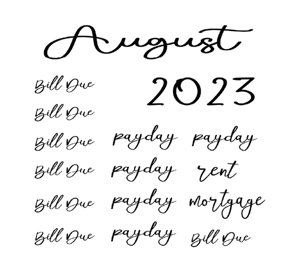 August Monthly Overview - Hobo Cousin - DEK Designs