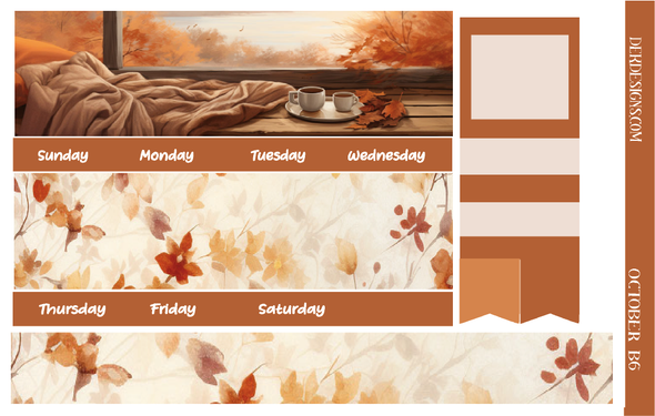 October Monthly Overview - B6 - DEK Designs