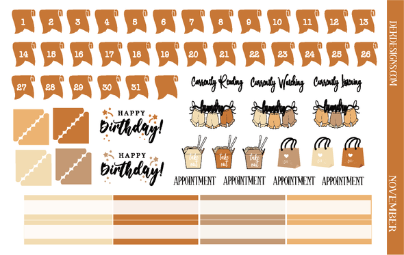 November Monthly Overview - B6 - DEK Designs