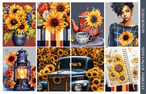 Sunflower Harvest  -  Weekly Kit - DEK Designs