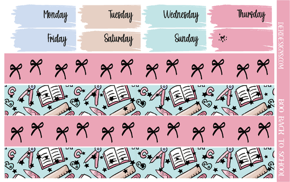 Boo Back to School -  Weekly Kit - DEK Designs
