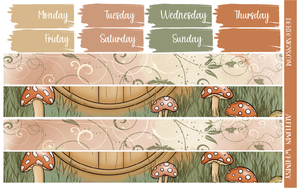 Autumn Whimsy -  Weekly Kit - DEK Designs