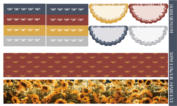 Sunflower Harvest  -  Weekly Kit - DEK Designs
