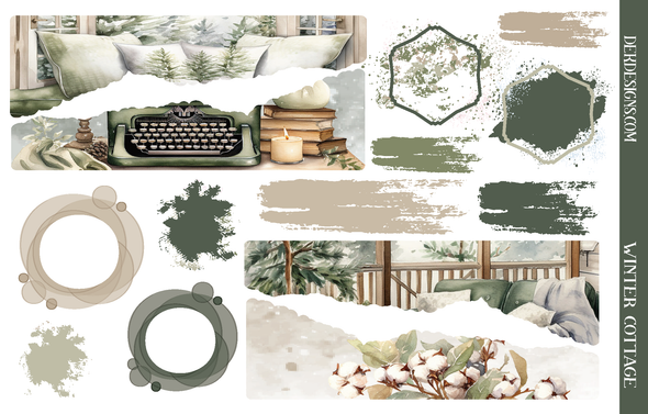 Winter Cottage - Journal Kit - DEK Designs