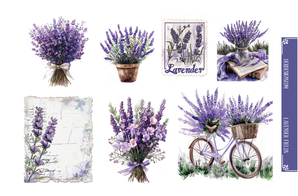 Lavender Fields - Deco/Fashion Sheet - DEK Designs