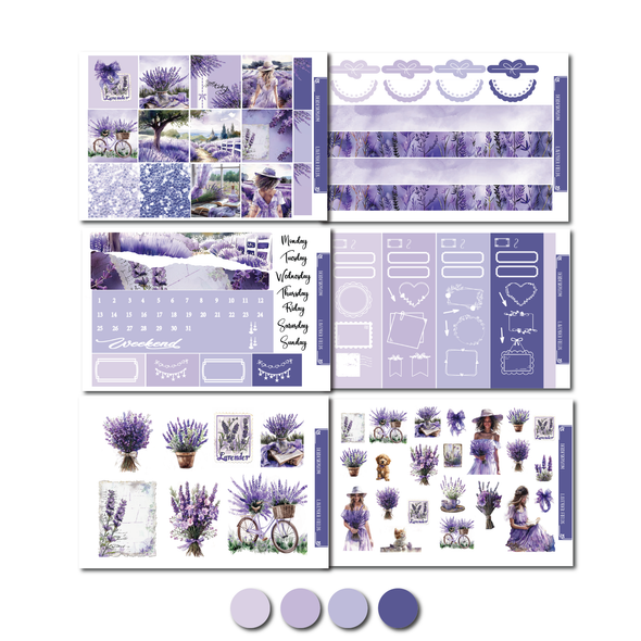 Lavender Fields - Hobo/Journal Kit - DEK Designs
