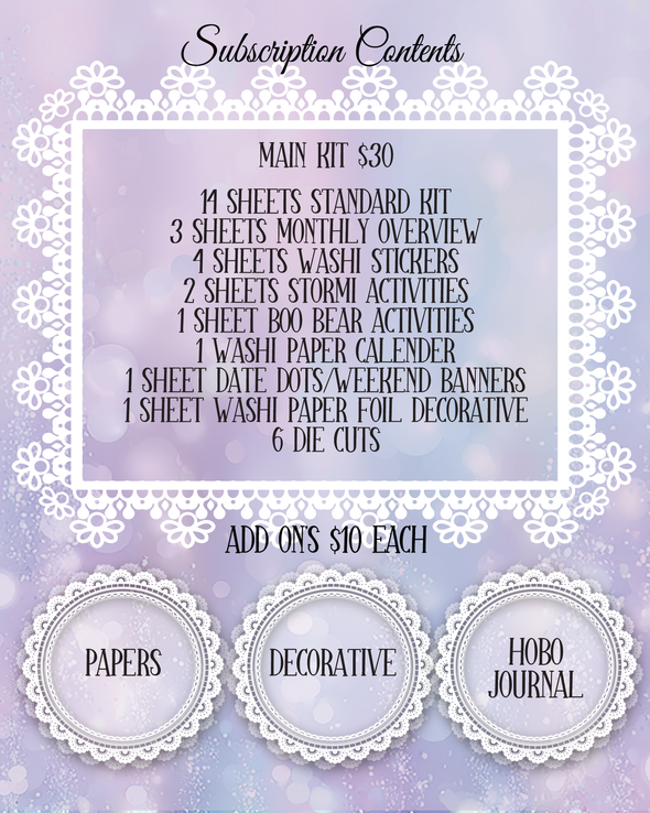 Subscription Monthly Sign Up - DEK Designs