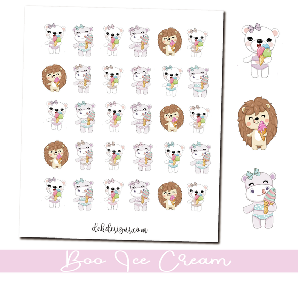Boo & Friends - Ice Cream - DEK Designs