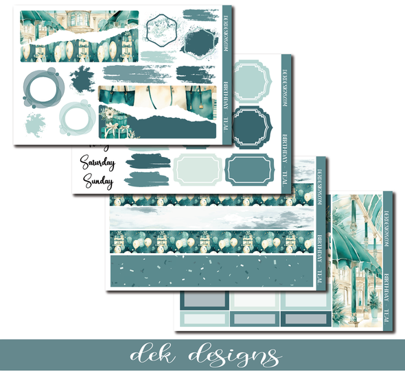 Birthday Teal - Journal Kit - DEK Designs