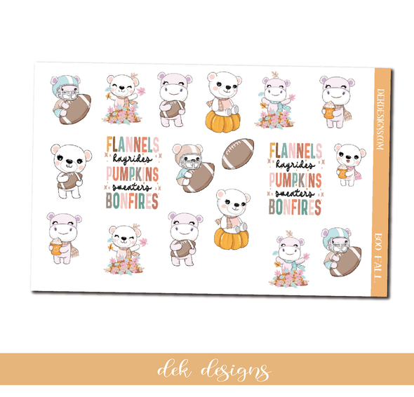 Boo and Friends Fall - Deco/Fashion Sheet - DEK Designs