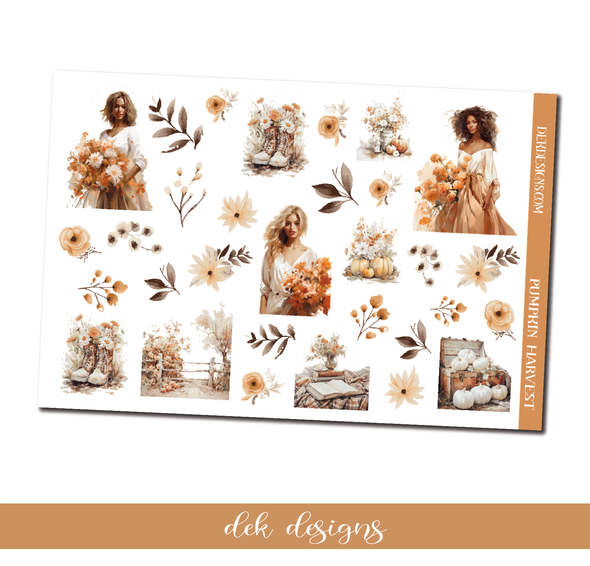 Pumpkin Harvest - Deco/Fashion Sheet - DEK Designs