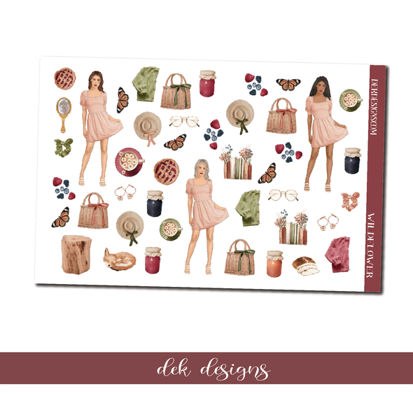 Wildflower - Deco/Fashion Sheet - DEK Designs