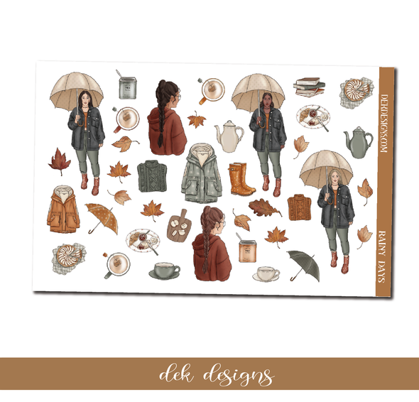 Rainy Days - Deco/Fashion Sheet - DEK Designs
