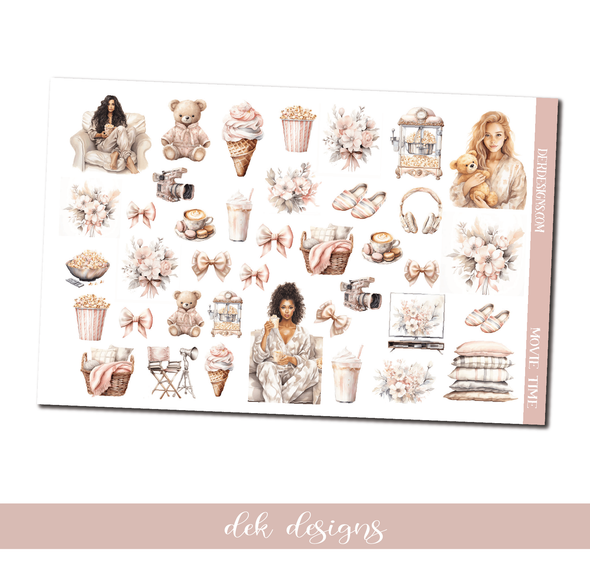 Movie Time - Deco/Fashion Sheet - DEK Designs