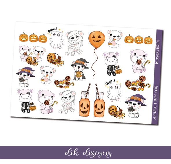 Boo Halloween - Deco/Fashion Sheet - DEK Designs
