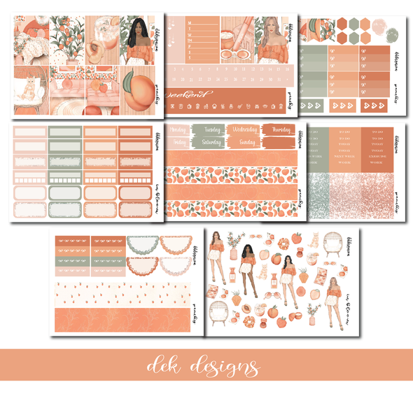 Peachy -  Weekly Kit - Foil - DEK Designs