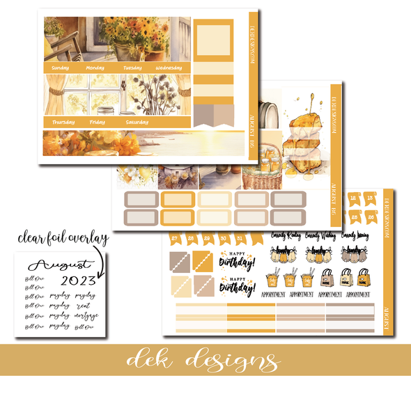 August Monthly Overview - B6 - DEK Designs