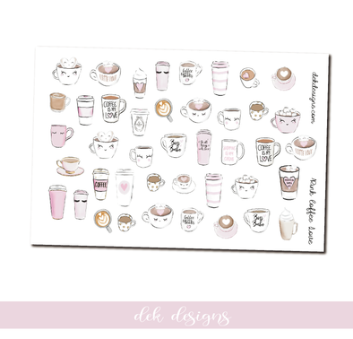 Pink Coffee Love - DEK Designs