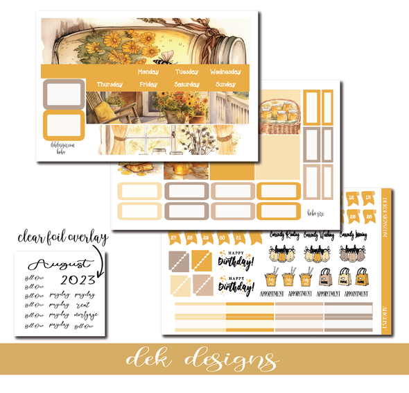 August Monthly Overview - Hobo Cousin - DEK Designs
