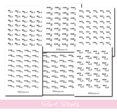 School Scripts - DEK Designs