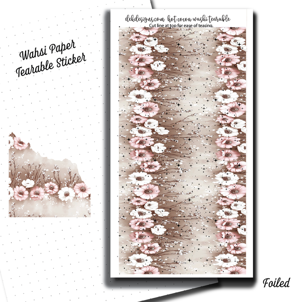 Hot Cocoa - Washi Paper Sticker