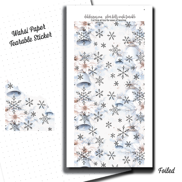 Silver Bells - Washi Paper Sticker