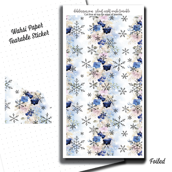 Silent Night - Washi Paper Sticker