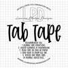 Tab Tape Collaboration with Lauren Phelps Designs - DEK Designs